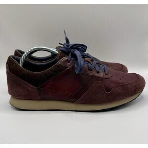 UGG Men’s Burgundy Leather Suede Sneakers Size 11 Casual Comfort Shoes
